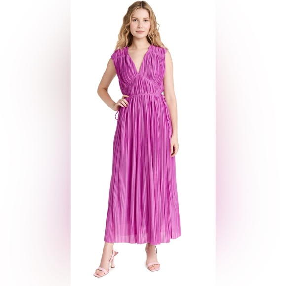 Endless Rose Pleated Midi Dress NWT - Picture 3 of 10